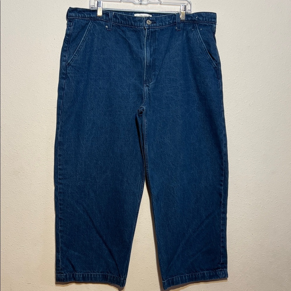 Abercrombie & Fitch  Blue Jeans High Rise Wide Leg Blue Jeans Size 18